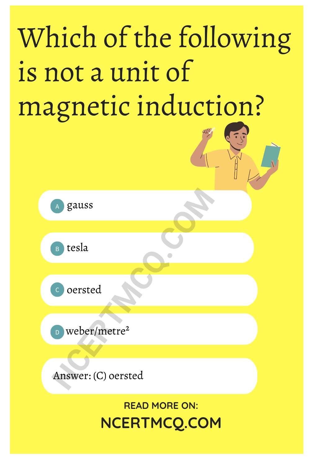 Which of the following is not a unit of magnetic induction?