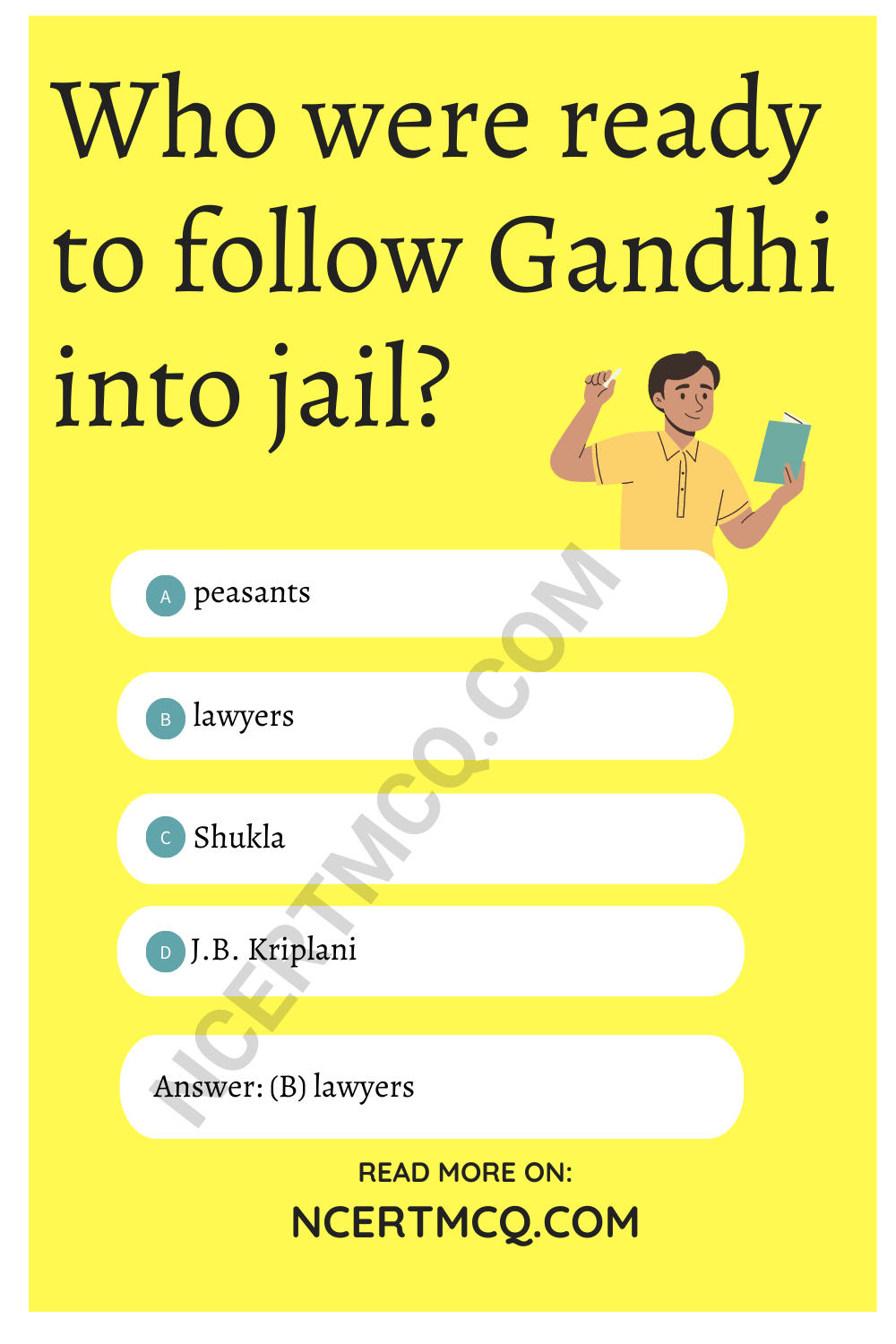 Who were ready to follow Gandhi into jail?