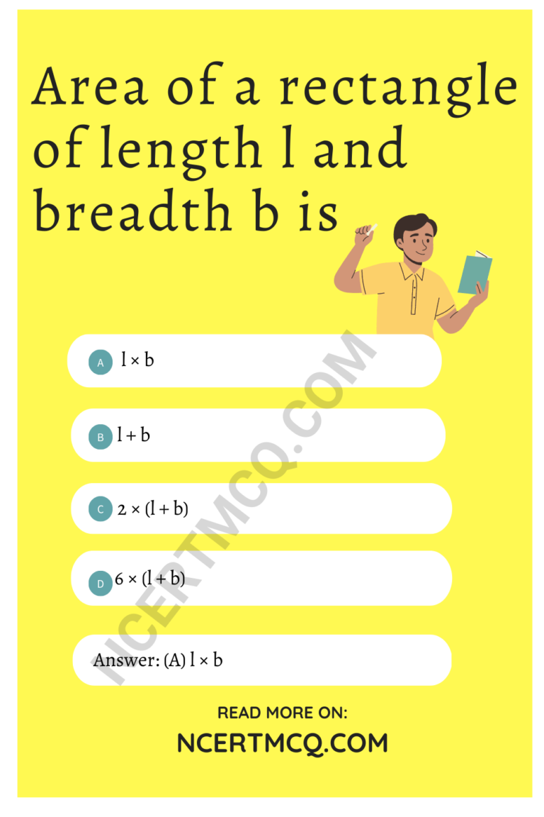 Mcq Questions For Class 7 Maths Chapter 11 Perimeter And Area With Answers Ncert Mcq