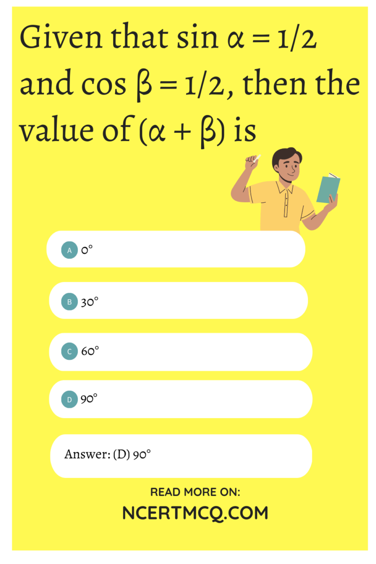 MCQ Questions For Class 10 Maths Chapter 8 Introduction To Trigonometry ...