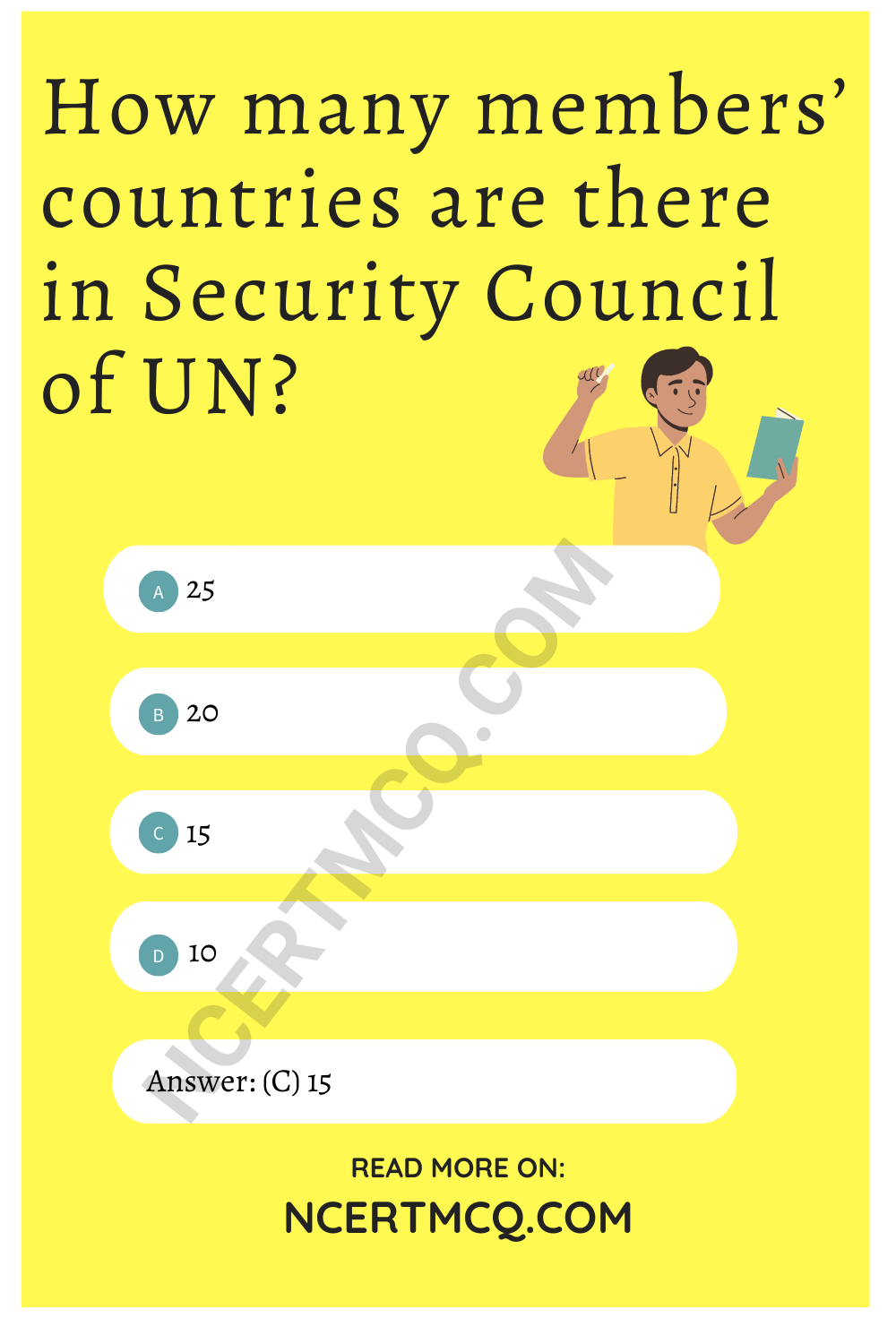 How many members’ countries are there in Security Council of UN?