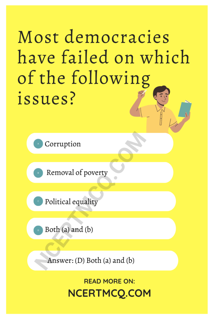 Outcomes Of Democracy Class 10 MCQ Online Test With Answers Questions ...