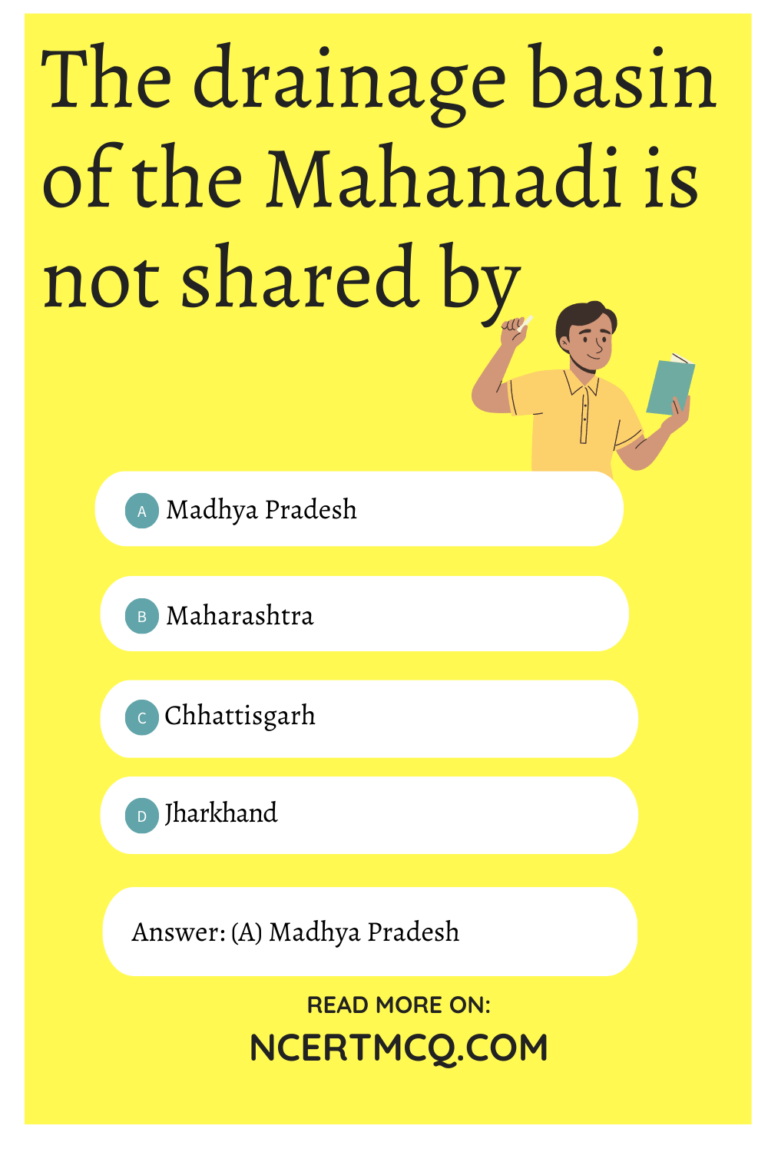 MCQ Questions for Class 9 Geography Chapter 3 Drainage with Answers