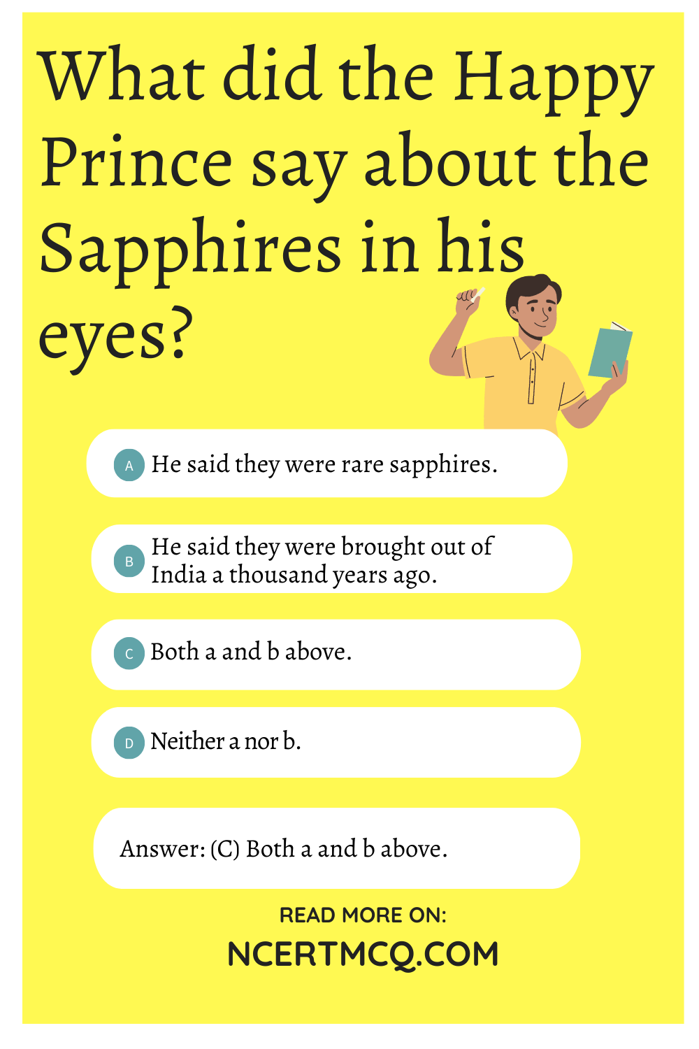 What did the Happy Prince say about the Sapphires in his eyes?