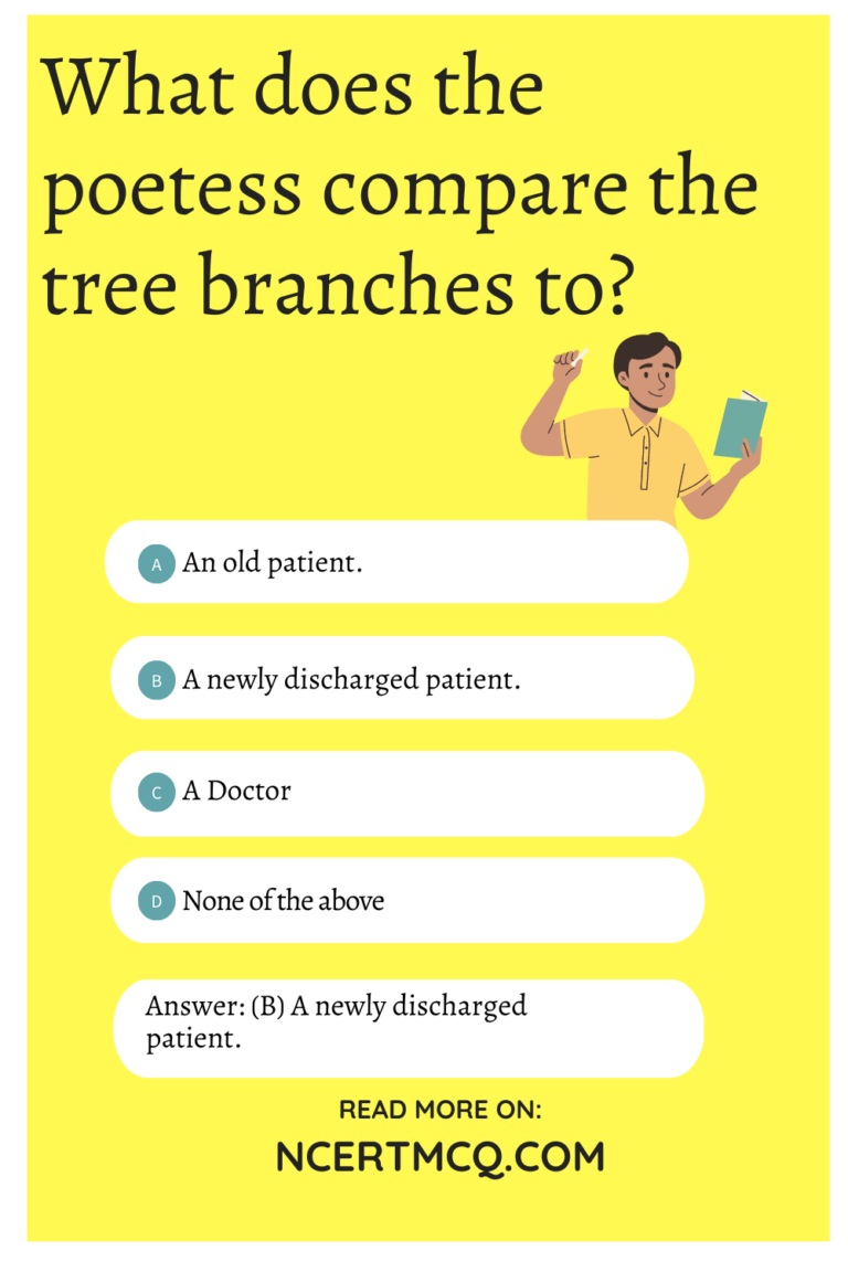 The Trees Class 10 MCQ Questions with Answers English Poem 8 NCERT MCQ