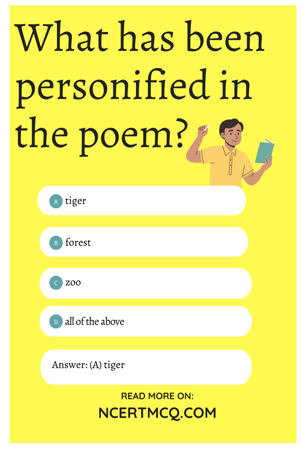 What has been personified in the poem?