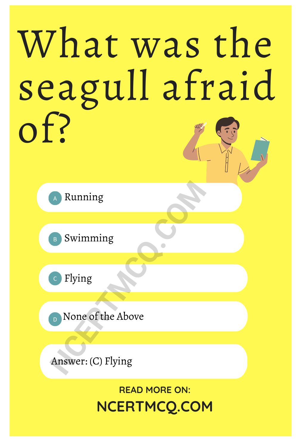 What was the seagull afraid of?
