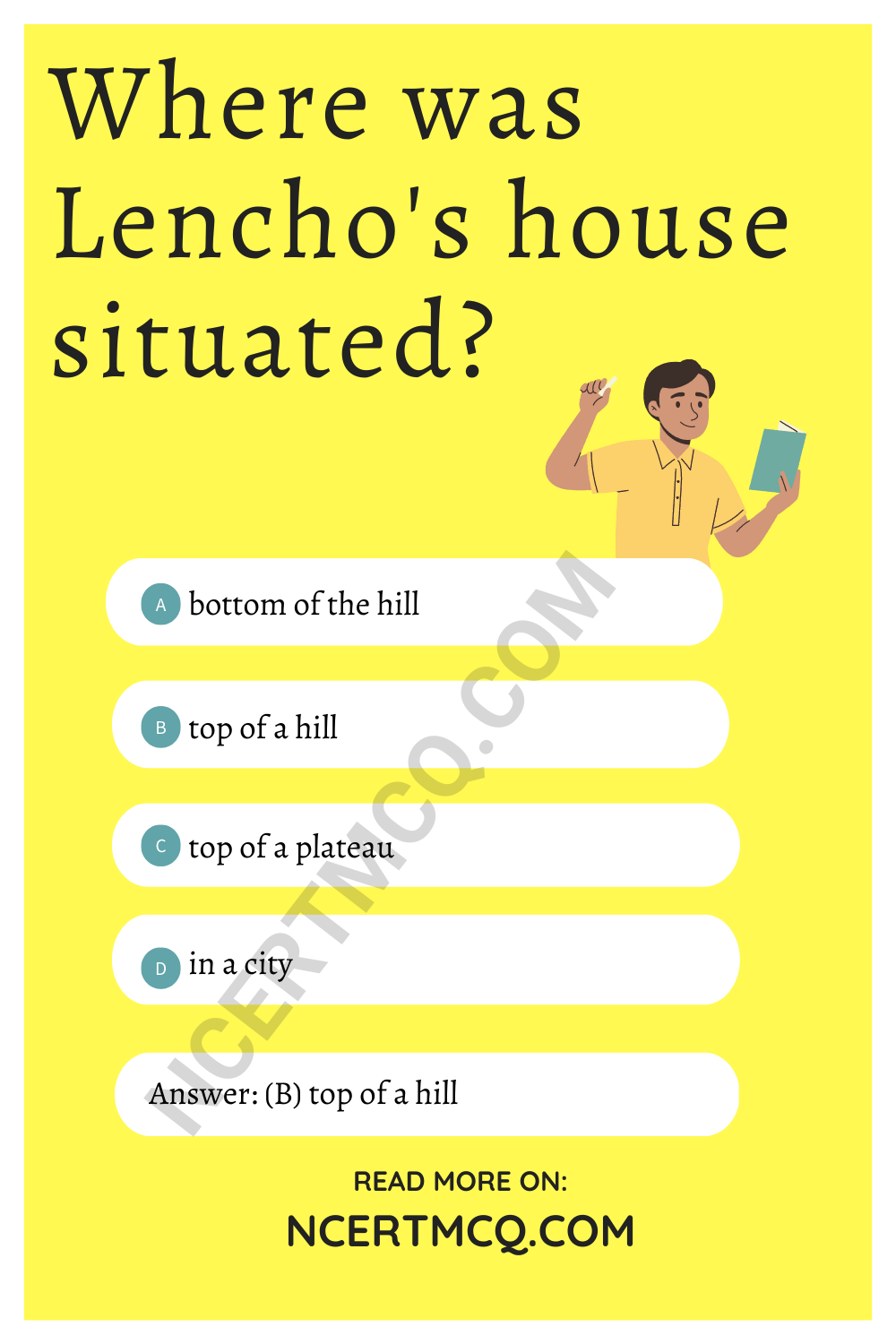Where was Lencho's house situated?
