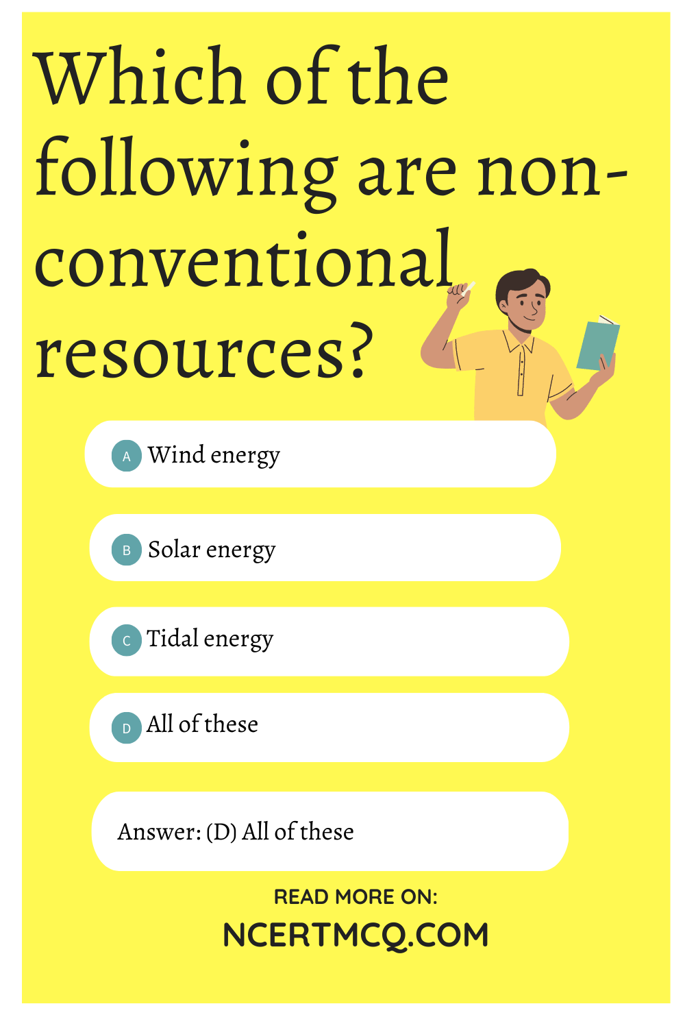 Which of the following are non-conventional resources?