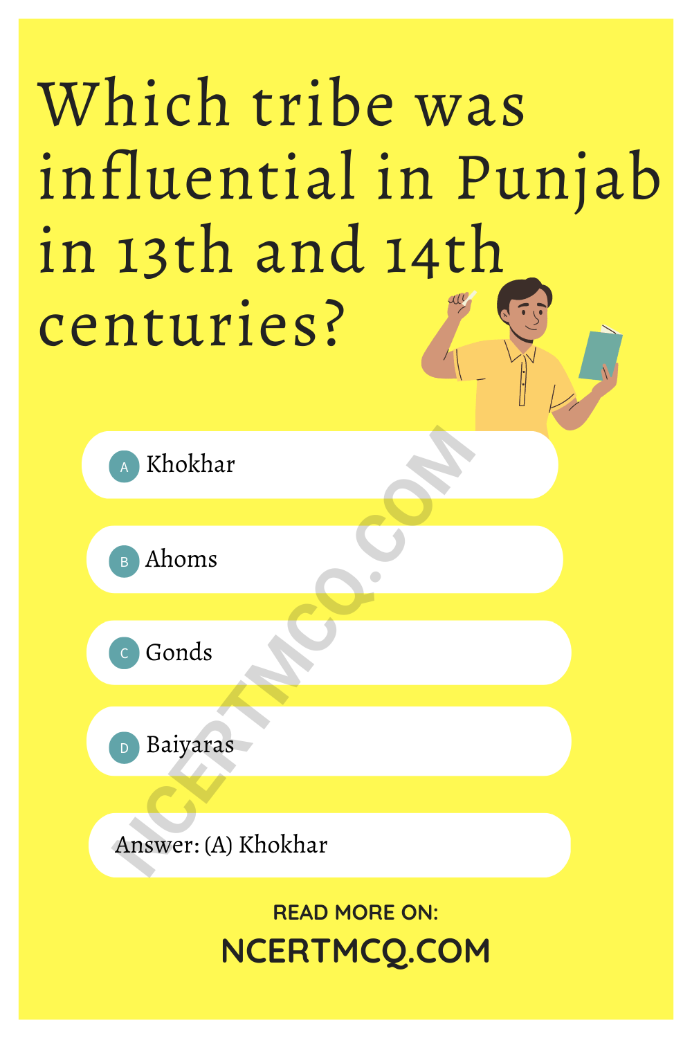 Which tribe was influential in Punjab in 13th and 14th centuries?