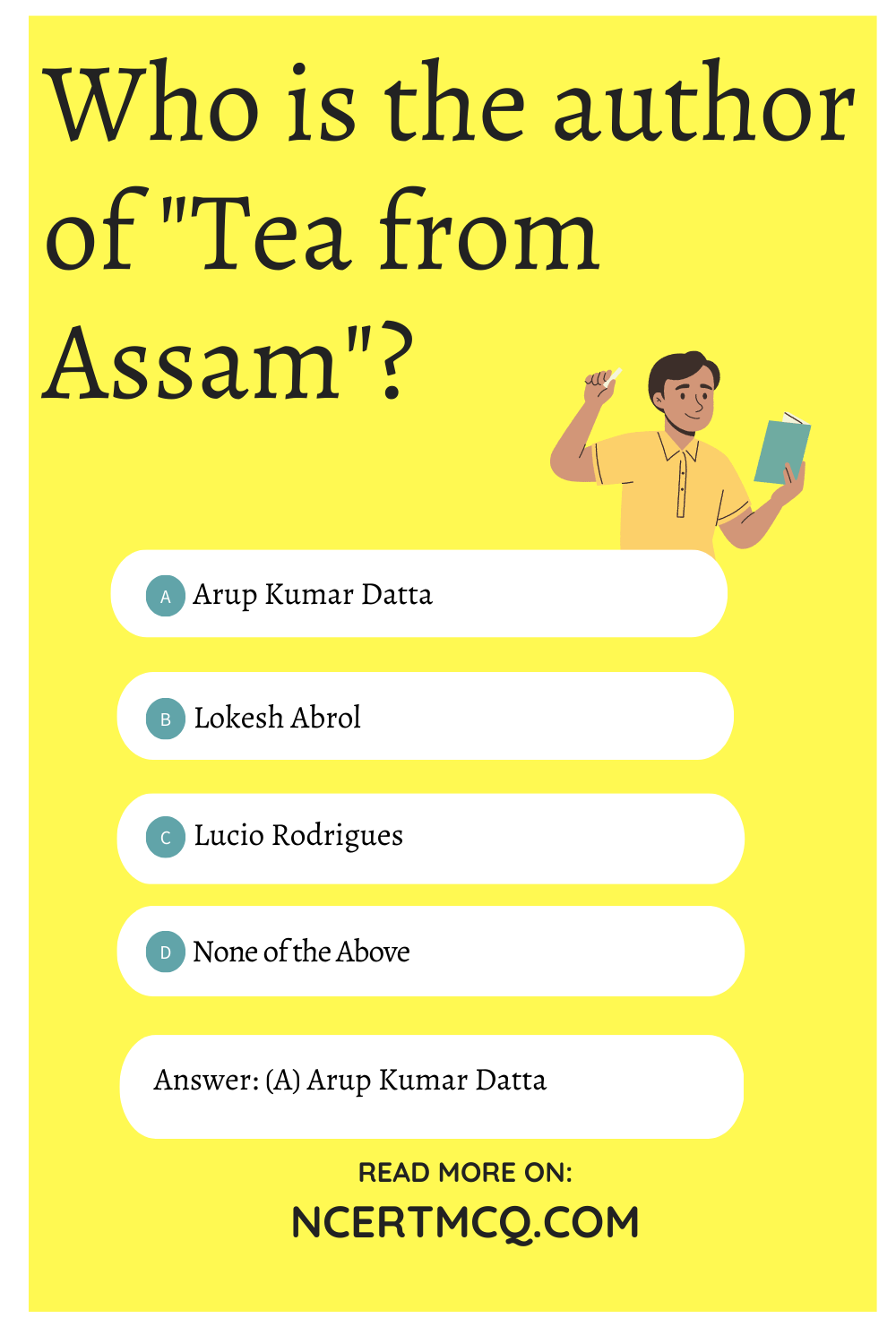 Who is the author of "Tea from Assam"?