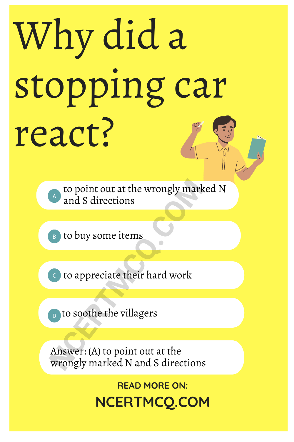 Why did a stopping car react?