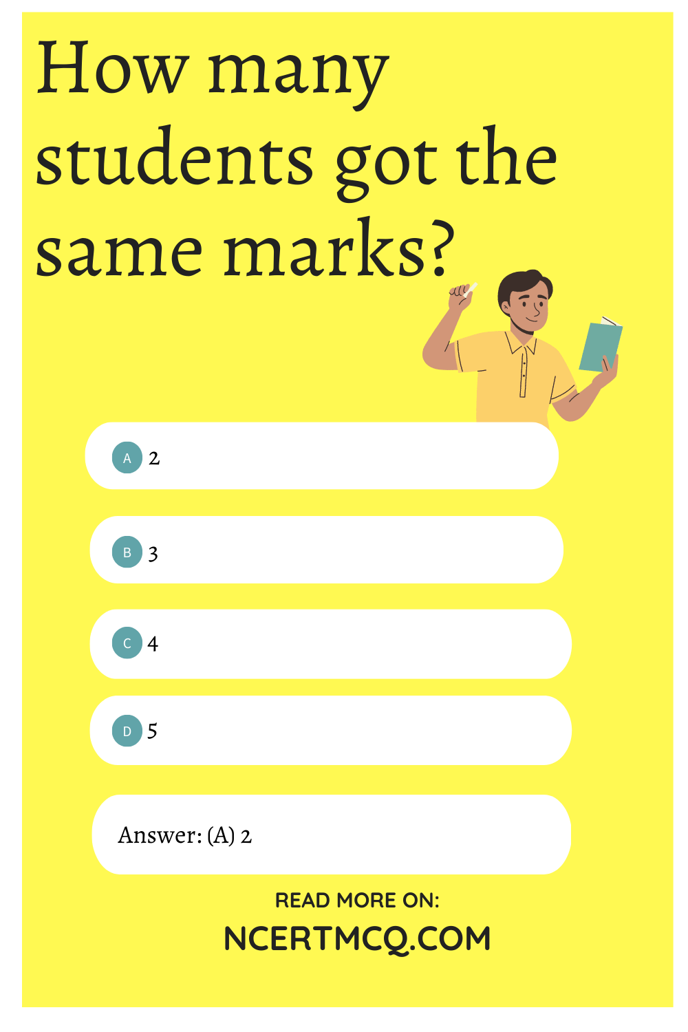 How many students got the same marks?
